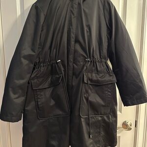 Torrid Black Nylon 3 in 1 Parka Puffer